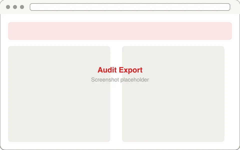 Platzhalter-Mockup des Prüfungsexports