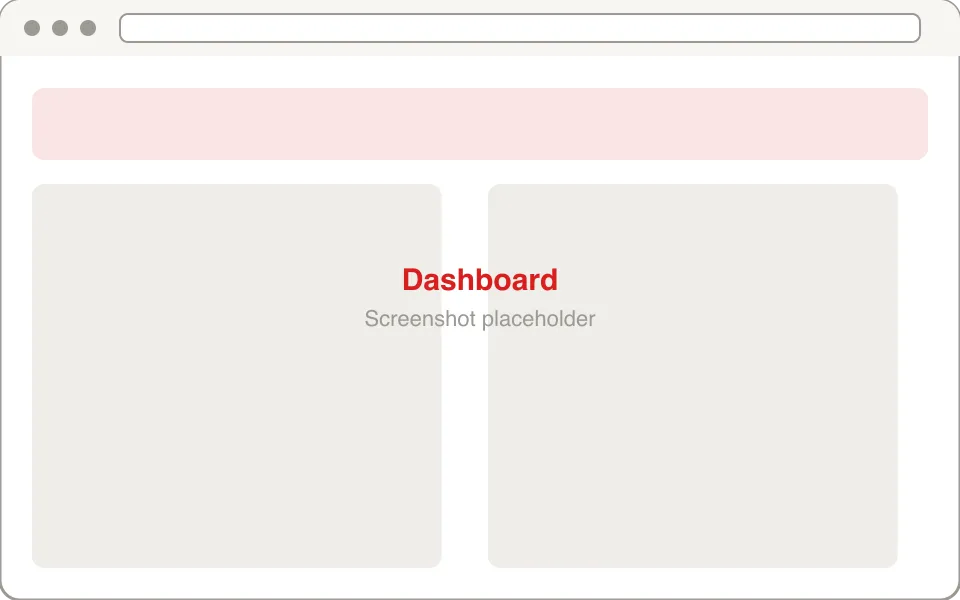 Platzhalter-Mockup des Web-Dashboards