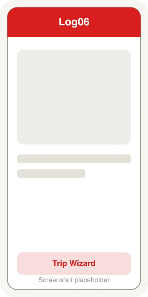 Platzhalter-Mockup der mobilen Fahrtenerfassung